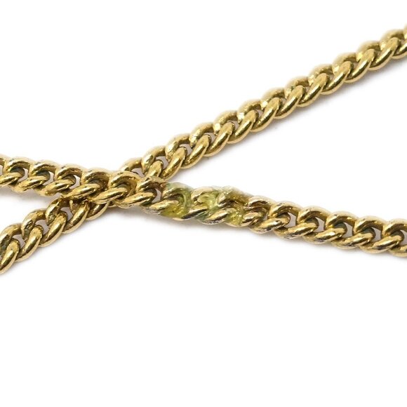 Chanel CC Chain Pendant Necklace Rhinestone Gold 02P 152831 - Picture 3 of 4